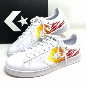 💖MEGA SALE💖Converse PRO LEATHER Low Top White Fire 167935C 6.5 Size Women's